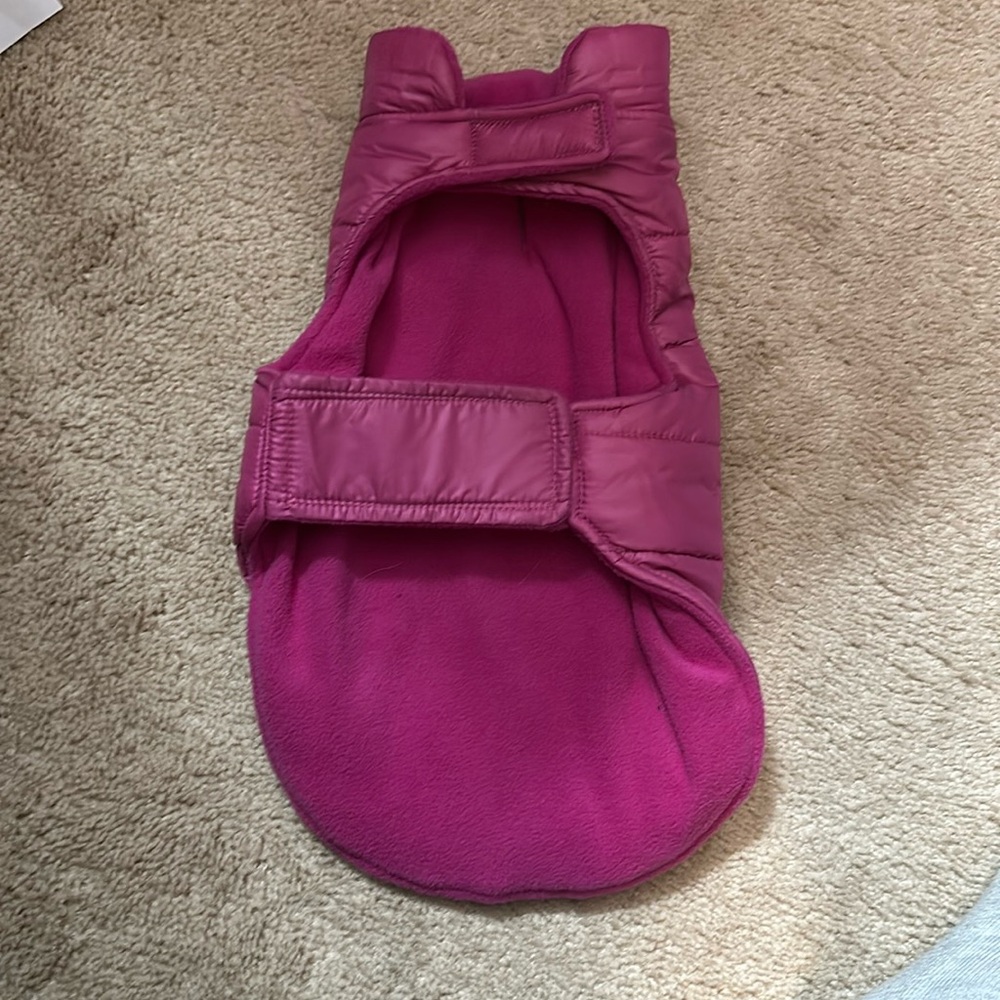 Pink dog coat